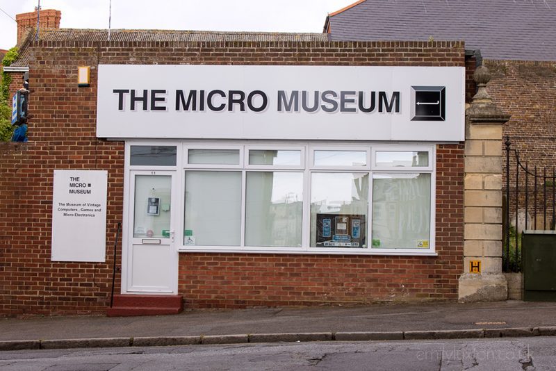 Facade of the Micro Museum in Ramsgate, a small one storey red brick building